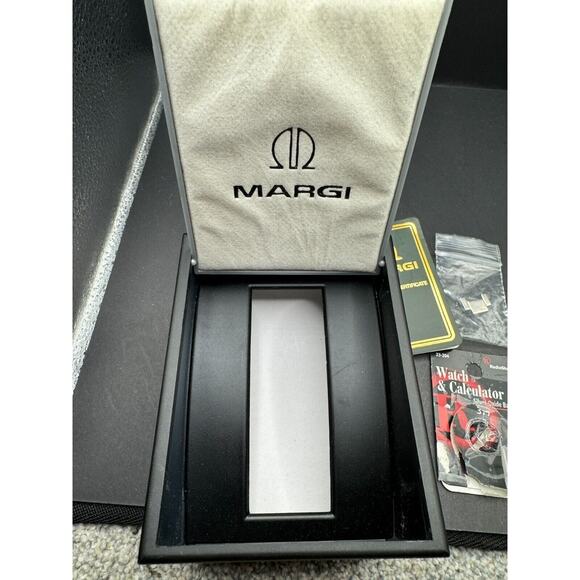 Margi Chronograph Watch Blue Dial 6241 All Stainless Steel Water Resistant 5 ATM main image 11